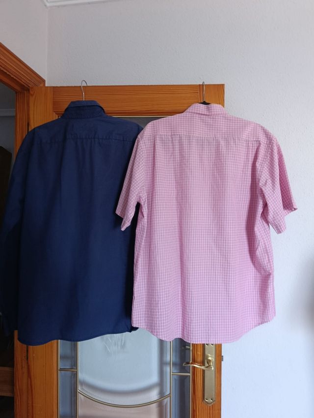 Lote 2 Camisas Hombre Manga Corta y larga