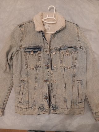 Cazadora vaquera forro borrego Talla S