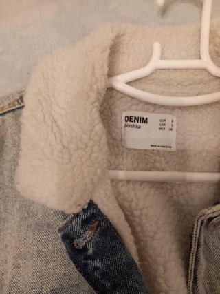 Cazadora vaquera forro borrego Talla S