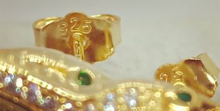 Pendientes de Plata 925 y laminado oro 18k