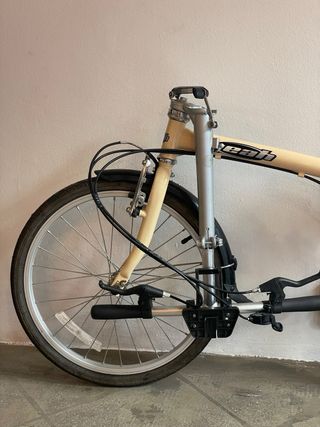 Bicicleta plegable Yeah beige