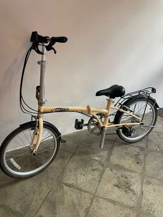 Bicicleta plegable Yeah beige