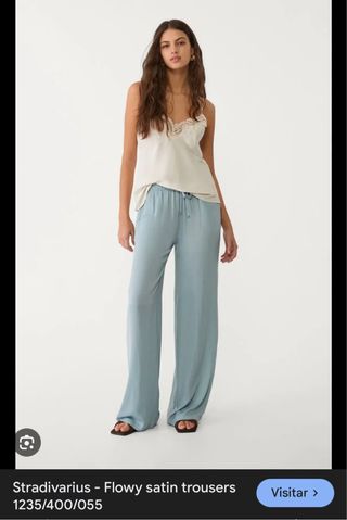 NUEVO Pantalón satinado - Stradivarius