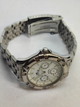 Reloj Lotus Hombre Plata y Blanco