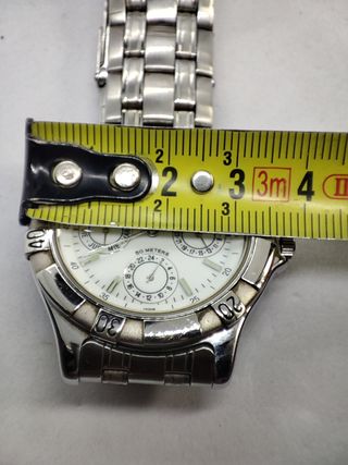 Reloj Lotus Hombre Plata y Blanco