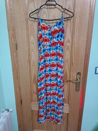 Vestido largo rayas blanco y verde regalo otro ves