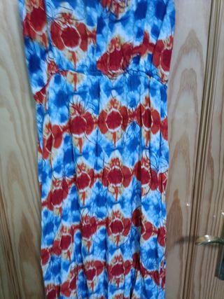 Vestido largo rayas blanco y verde regalo otro ves