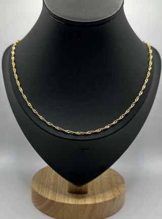 Cadena Singapour de oro de 18k, 3.89 g, 46 cm.