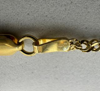 Cadena Singapour de oro de 18k, 3.89 g, 46 cm.