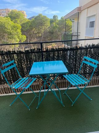 Conjunto Mesa y Sillas Bistro Plegables