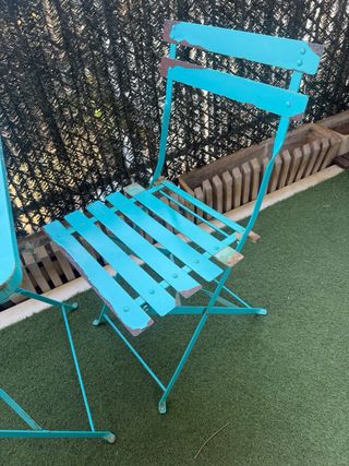 Conjunto Mesa y Sillas Bistro Plegables