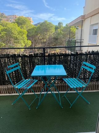 Conjunto Mesa y Sillas Bistro Plegables