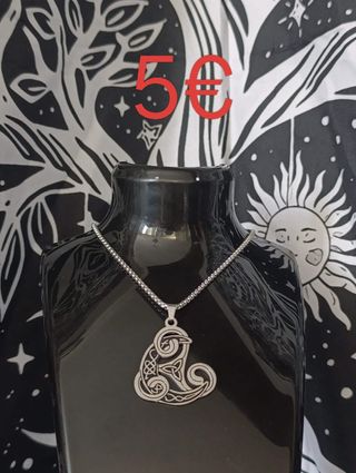 Collar Nudo de Bruja acero inoxidable