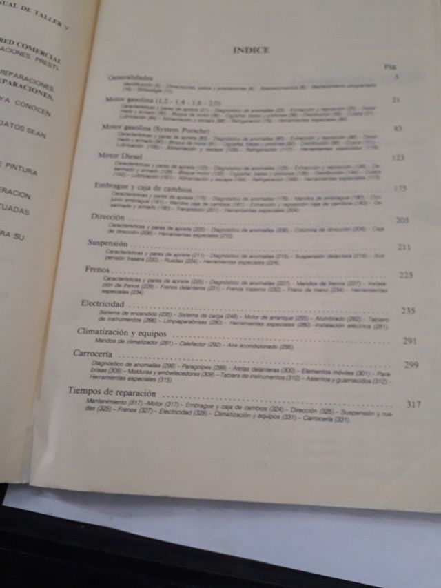 Manual Taller Seat Ronda 1986