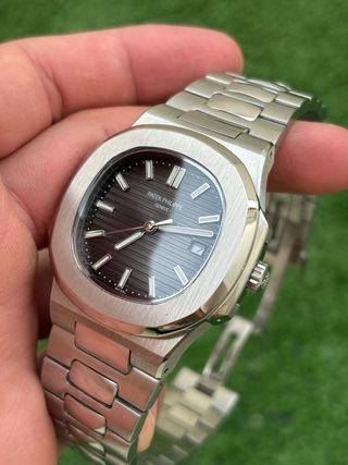 Reloj Hombre Plata Gris