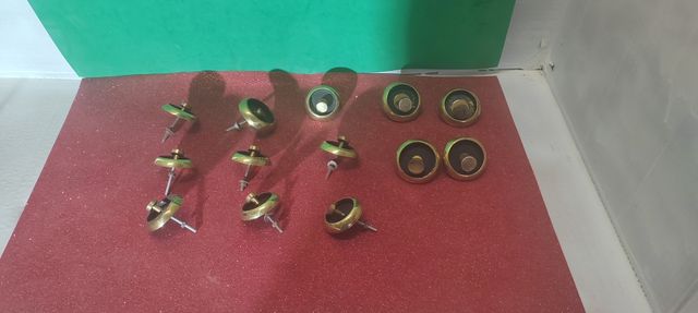 Tiradores botón cobre plafon L7. 