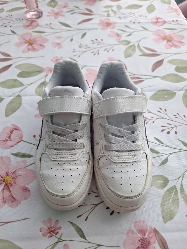 Playeros Puma Blancos Niños