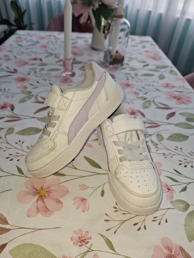 Playeros Puma Blancos Niños