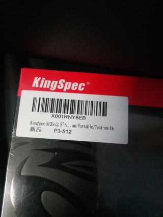 SSD KingSpec 512GB 2.5 SATAIII 6Gb/s disco duro in