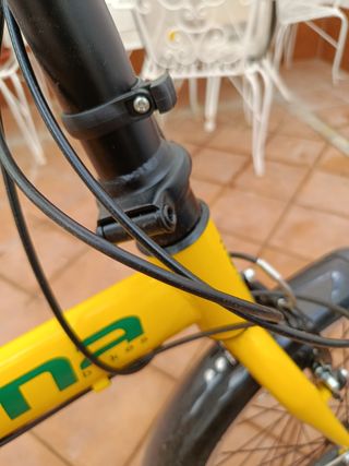 Bicicleta Plegable Amarilla Moma Ricola