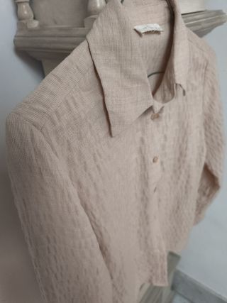 Camisa Intropia Rosa Texturizada