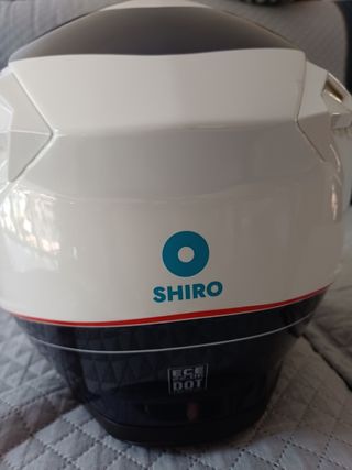Casco Modular Blanco y Azul