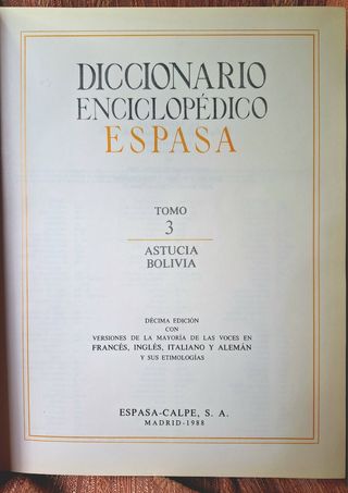 Diccionario Enciclopédico Espasa