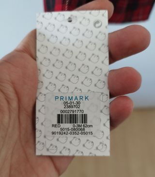 Vestido cuadros bebé 62 cm nuevo