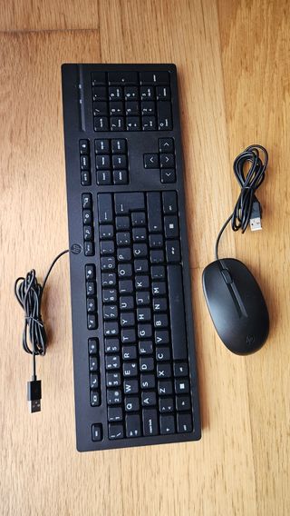 Kit Teclado e Rato HP com Fios - Novo