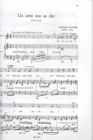 Arias Antiguas para Canto y Piano - Ricordi