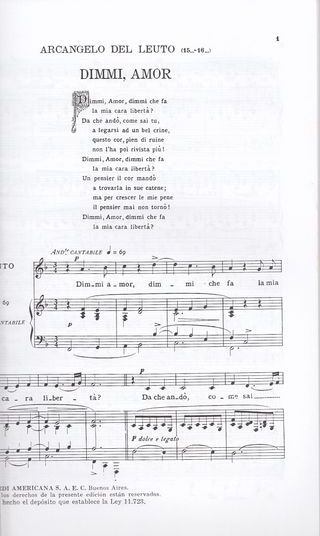 Arias Antiguas para Canto y Piano - Ricordi