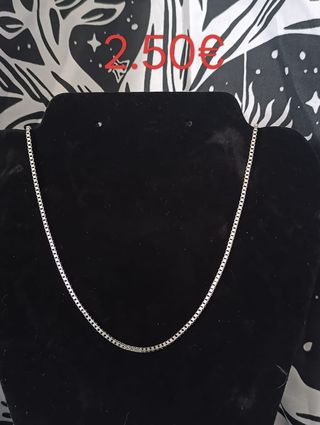 Cadena unisex de acero inoxidable