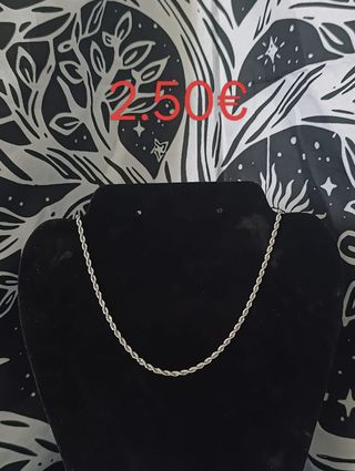 Cadena unisex acero inoxidable