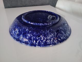 Piatto centrotavola vintage anni '60 ceramica