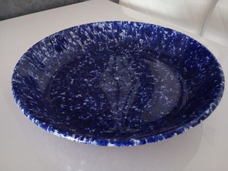 Piatto centrotavola vintage anni '60 ceramica