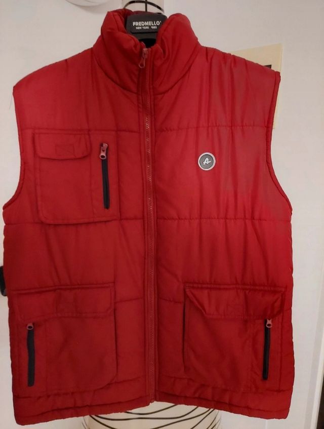 Gilet imbottito uomo  rosso