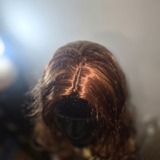 Peluca sintética alta gama con mechas