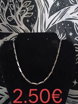 Cadena unisex acero inoxidable