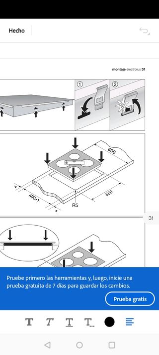 Placa de inducción Electrolux
