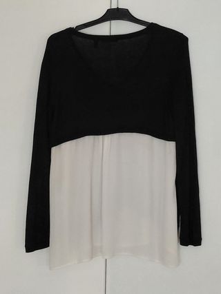 Jersey Punt Roma mujer negro