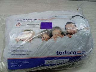 Edredón/Relleno nórdico de Fibra antiácaros 80x160