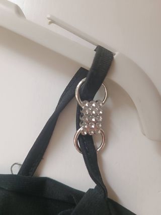 Maglia Nera Elegante Glam Taglia L