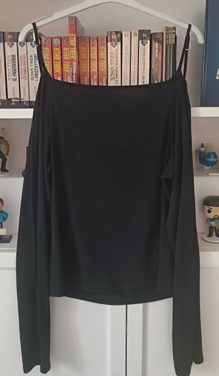 Maglia Nera Elegante Glam Taglia L