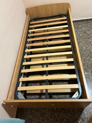 Cama nido con 2 somieres de láminas