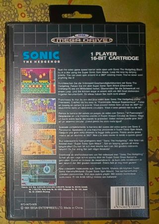 Sonic the Hedgehog Mega Drive SEGA