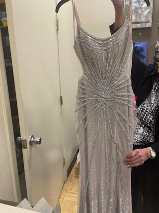 Vestido de fiesta/graduación con pedrería