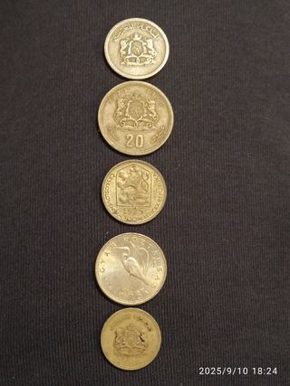 Lote de 20 monedas antiguas diferentes países 