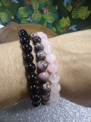 Pulsera de cuentas de piedra