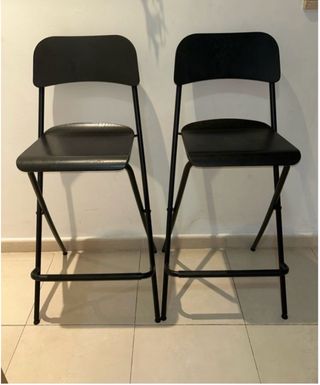 Taburete Franklin Plegable Ikea Negro