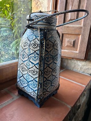 Caja de arroz tailandesa decorada 40x20